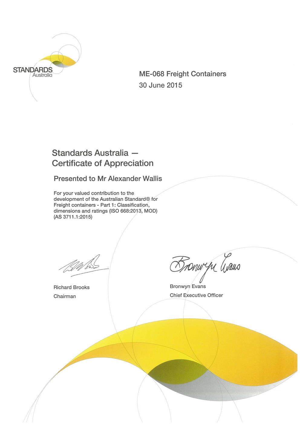 Standards Australia - Part 1 Classification, dimensions and ratings